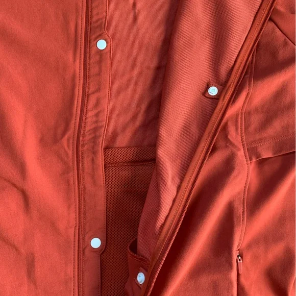 Brooks Fusion Hybrid Zip Up Jacket Copper Run Raisin XL